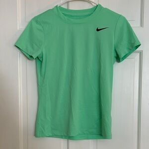 Nike Mint Green Tee with Black Swoosh